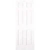 Masonite 0101610360802VV2200010 36 In. X 80 In. Textured 6-Panel Primed White Hollow Core Composite Interior Door Slab -Hardware Furniture 558740 usn