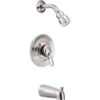 Cleveland Faucet Group 40314C Cornerstone 1-Handle Tub And Shower Faucet Trim Kit In Chrome (Valve Not Included) -Hardware Furniture 561094 usn
