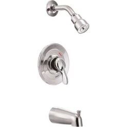 Cleveland Faucet Group 40314C Cornerstone 1-Handle Tub And Shower Faucet Trim Kit In Chrome (Valve Not Included)