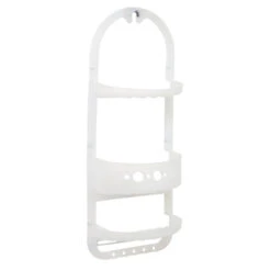 Zenith 5890KK Shower Caddy Zenna Home 26.38" H X 5.5" W X 10.25" L Frosted White Frosted