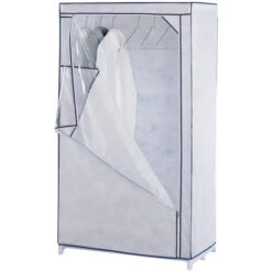 Organize It All 72011W1P Wardrobe Closet Canvas White