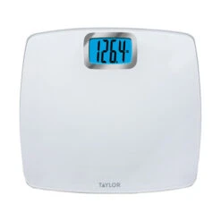 TAYLOR 752840133 Bathroom Scale 440 Lb Digital White White