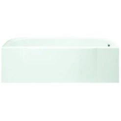 STERLING 71141120-0 Accord Series Bathtub, 34 Gal Capacity, 60 In L, 30 In W, 18 In H, Alcove Installation, White