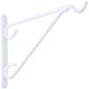 National Hardware N274548 V2652 8" Plant Bracket White Vinyl Coated Finish -Hardware Furniture 7180573 78b5