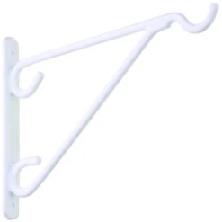 National Hardware N274548 V2652 8" Plant Bracket White Vinyl Coated Finish