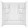 Delta 40044 Bathtub Wall Set, 32-1/2 In L, 60 In W, 60.38 In H, Procrylic, Stud Installation, White -Hardware Furniture 7194673 5a29