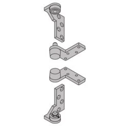 Ives Commercial 7212VSET26DRH Right Hand 3/4" Offset Jamb Mount Pivot Set 200 Pound Satin Chrome Finish