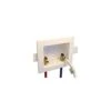 Eastman 60250/WPWME-1 60250 Washing Machine Outlet Box, 1/2 X 3/4 In Connection, Brass, White