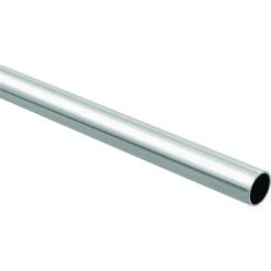 National Hardware S822-099 BB8604 Closet Rod, 1-5/16 In Dia, 8 Ft L, Steel, Chrome