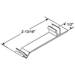 Brixwell 900-18585 Screen Latch Vinyl Black Wsc230