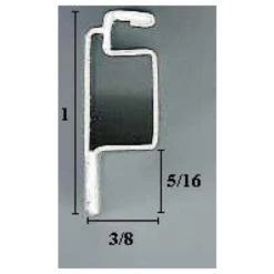 Brixwell 90-1118 3/8 X 1 Screen Frame White 15 8ft Lengths Per Tube