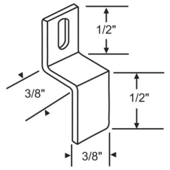 Brixwell 90-724 Hopper Screen Z Clip 3/8in Offset Stainless Steel