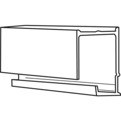 Brixwell 90M-640w 8ft Top Hung Rollertrack White