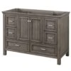 Foremost BAGV4822D Brantley Series Vanity, Wood, Distressed Gray, 2-Cabinet Door, 6-Drawer -Hardware Furniture 9206939 c070