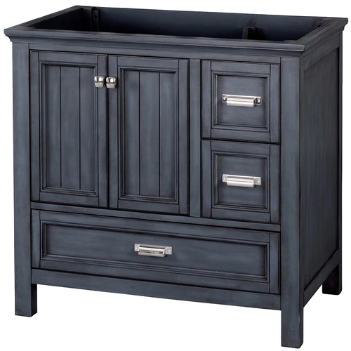 Foremost BABV3622D Brantley Series Vanity, Wood, Harbor Blue, 2-Cabinet Door, 3-Drawer 3 Foremost BABV3622D Brantley Series Vanity, Wood, Harbor Blue, 2-Cabinet Door, 3-Drawer