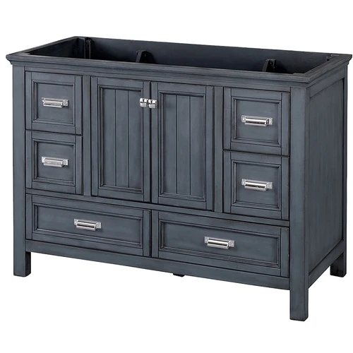 Foremost BABV4822D Brantley Series Vanity, Wood, Harbor Blue, 2-Cabinet Door, 6-Drawer 3 Foremost BABV4822D Brantley Series Vanity, Wood, Harbor Blue, 2-Cabinet Door, 6-Drawer