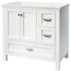 Foremost BAWV3622D Brantley Series Bathroom Vanity, 36 In W Cabinet, 21-1/2 In D Cabinet, 34 In H Cabinet, Wood, White -Hardware Furniture 9207036 bfcc