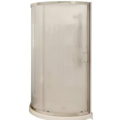 MAAX 300001-981-084 Cyrene Shower Kit, 34 In L, 34 In W, 76 In H, Acrylic, Chrome, Glue Up Installation, Round