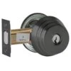 Arrow E63 BSP CS Grade 2 Cylinder Only Deadlock, Conventional Cylinder, Black Suede Powder Coat Finish, Schlage C Keyway, Field Reversible Black Suede Powder Coat -Hardware Furniture AR E Cyl BSP
