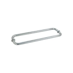 CRL BM12X12SC Satin Chrome 12" BM Series Back-to-Back Tubular Towel Bars With Metal Washers