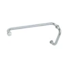 CRL BM8X18CH Polished Chrome 8" Pull Handle And 18" Towel Bar BM Series Combination With Metal Washers -Hardware Furniture BM8X18CH 21448
