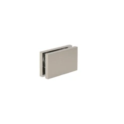 CRL CABS84BN Brushed Nickel 180 With Square Style Clamp - 84"