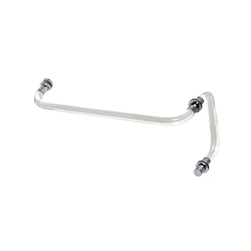 CRL CAC8X24CH 24" Acrylic Smooth Towel Bar With 8" Pull Handle And Chrome Rings - Combination Set 3 CRL CAC8X24CH 24" Acrylic Smooth Towel Bar With 8" Pull Handle And Chrome Rings - Combination Set