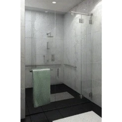 CRL CLSK1RBN CLEAR SPACE Brushed Nickel Complete Right Hand Swinging Kit