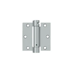 Deltana DSH35U26D 3-1/2" Height X 3-1/2" Width Square Corner Mortise Spring Hinge Square Corner Satin Chrome