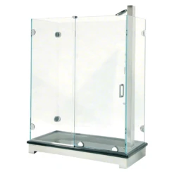 CRL ESS1CH Polished Chrome Essence Series Basic Sliding Door Kit