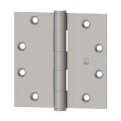 Hager 008476 1279 4" X 4" Full Mortise Five Knuckle Plain Bearing Standard Weight Hinge Non Removable Pin Satin Bronze Finish