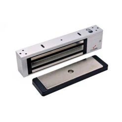 DynaLock 2011TJ20 US4 Single Electromagnetic Lock Inswing, Top Jamb Installation, 12/24VAC/DC, Satin Brass