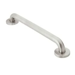 Moen R8712P Concealed Screw 12" Grab Bar Peened Stainless Steel Finish