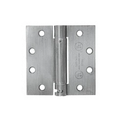 CRL S426D 4" X 4" Satin Chrome Heavy-Duty Square Spring Hinge