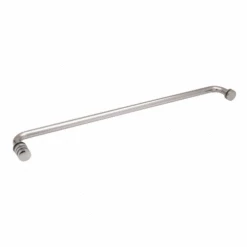 CRL TBCC24CH Polished Chrome 24" Towel Bar With Contemporary Knob